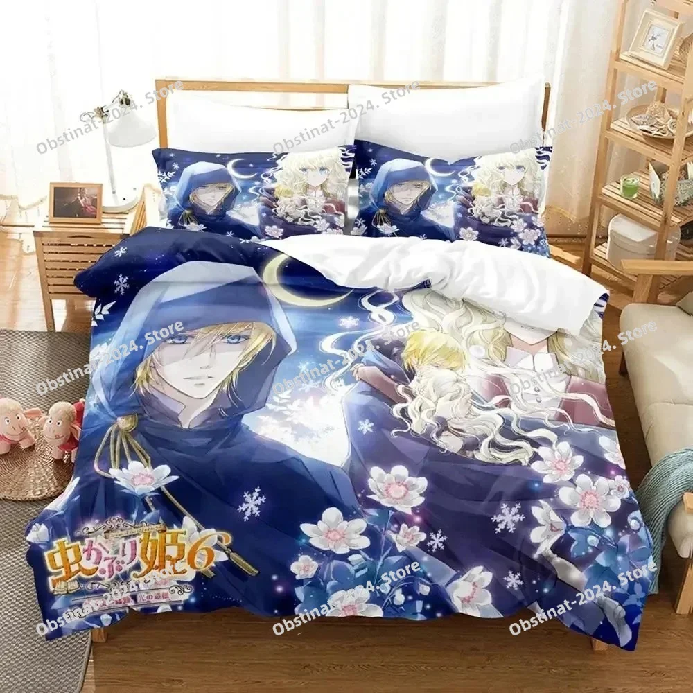 3D Print Anime Bibliophile Princess Bedding Set Duvet Cover Bed Set Quilt Cover Pillowcase Comforter king Queen Size Boys Adult