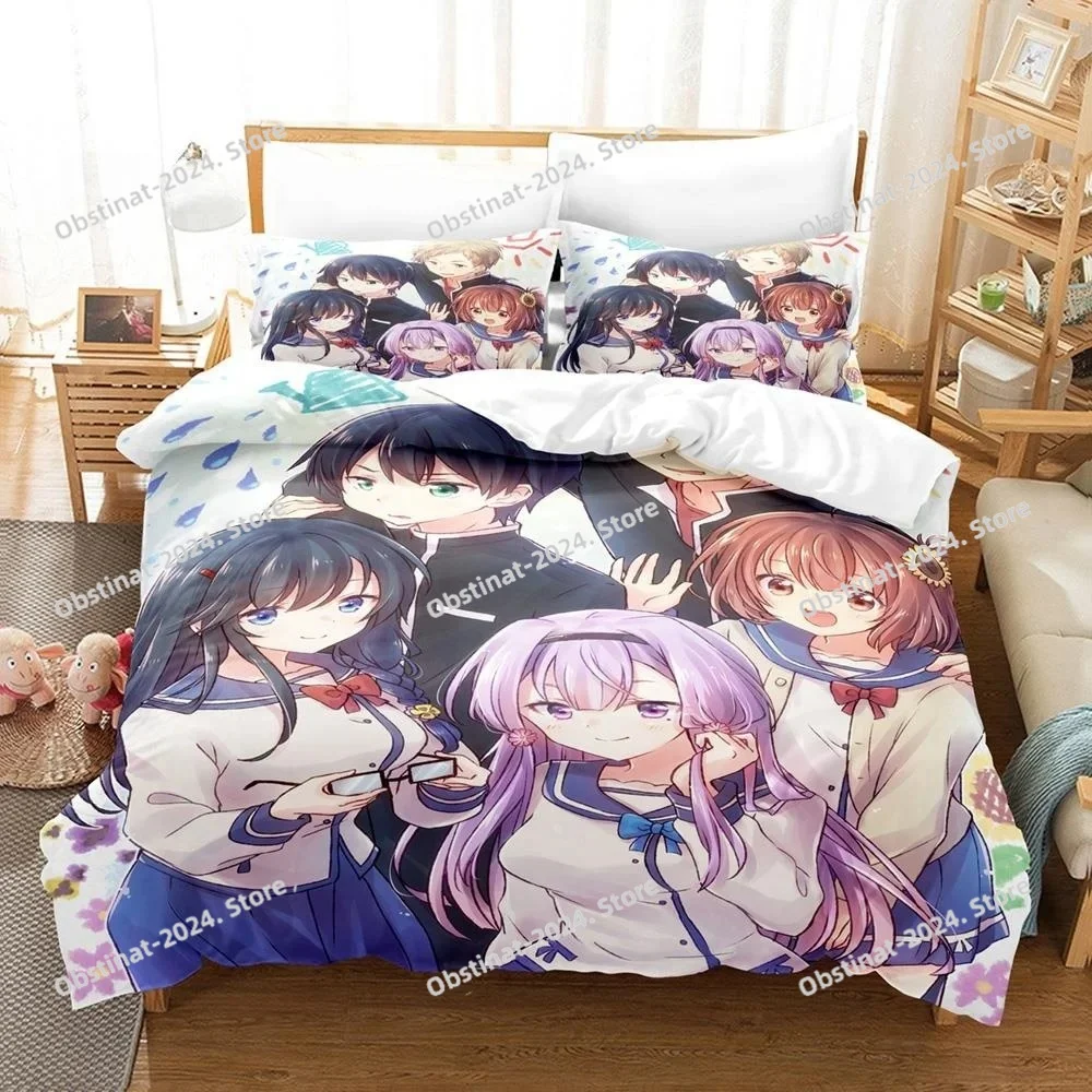 Anime Ore O Suki Nano Wa Omae Dake Kayo Bedding Set Single Twin Full Queen King Size Bed Set Adult Kid Bedroom Duvetcover Sets