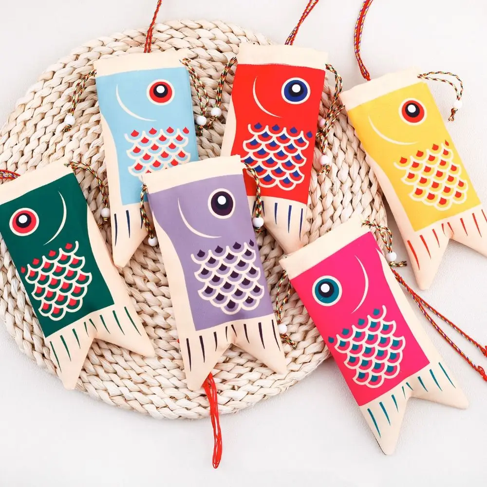 Fashion Lucky Pouch Pendant Small Item Bag Hanfu Decoration Japanese Style Sachet Koi Carp Blessing Bag Jewelry Bags Coin Purse