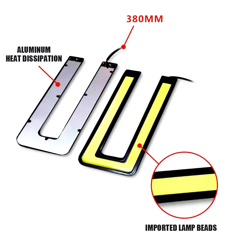2x For Fiat Ducato Citroen Relay Peugeot Boxer Daytime Running Lights Motorhome DRL Car Accessories Interior Parts Car Led Light