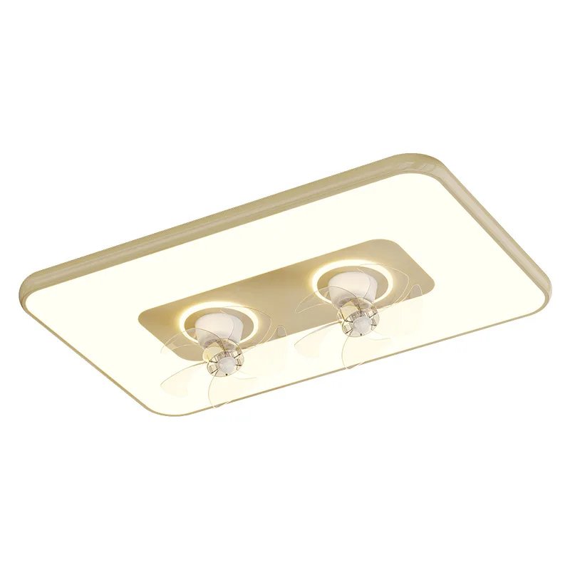 Full Spectrum Eye Protection Living Room Minimalist Atmosphere Simple Modern Dual Fan Ceiling Light Creative Personality Hall