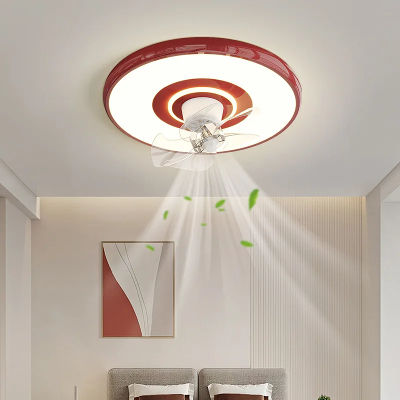 Full Spectrum Eye Protection Living Room Minimalist Atmosphere Simple Modern Dual Fan Ceiling Light Creative Personality Hall