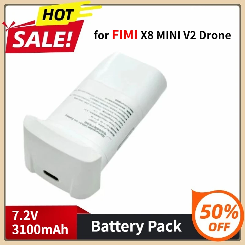 New Rechargeable Li ion Battery for FIMI X8 MINI V2 Drone Intelligent Flight Spare Parts RC Quadcopter Accessory 3100mAh Battery