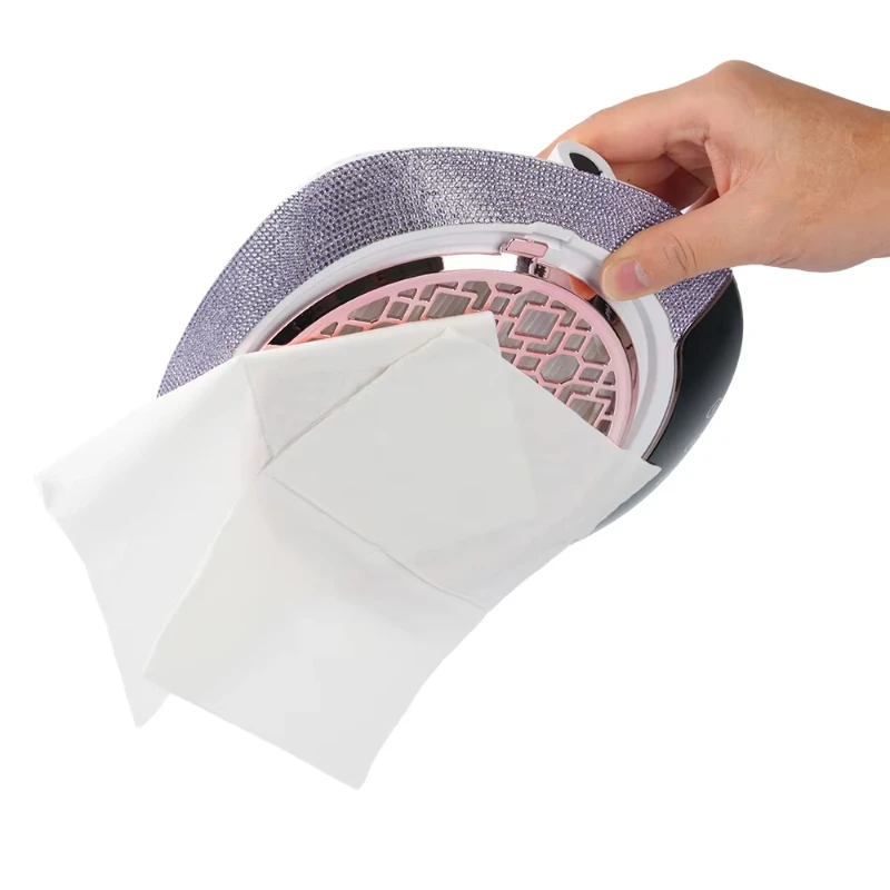 Portable Nail Dust Cleaner Professional Battery Rechargeable Nail Vacuum Cleaner Nail Salon