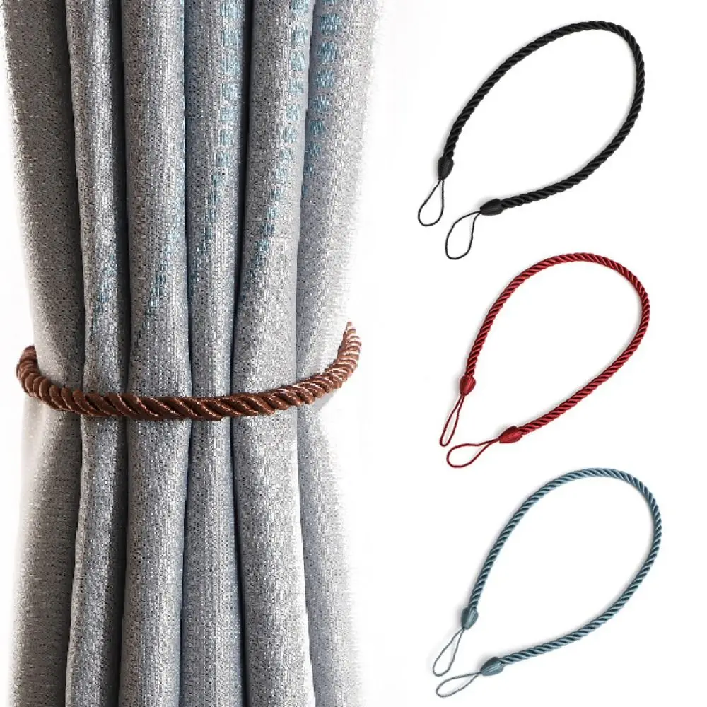 2Pcs Handmad Curtain Woven Tiebacks Ins Style Light Luxury Curtains Binding Rope Easy to Use Curtains Tied Strap
