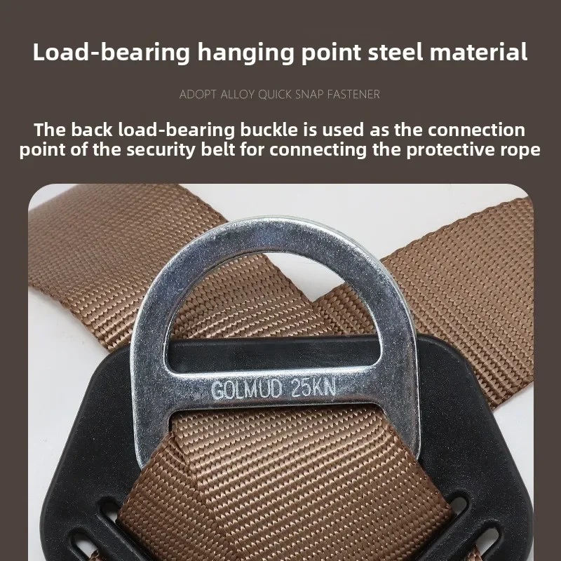 Three-point Harness High-altitude Work Safety Belt Harness Rope Set Outdoor Rock Climbing Electrician Construction Protective