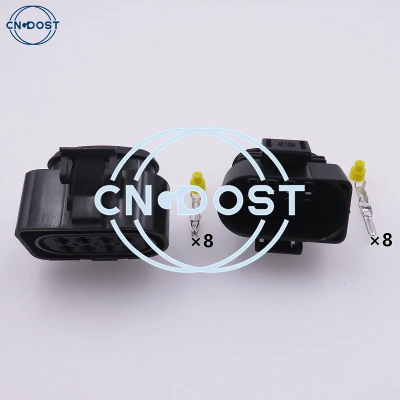 1 Set 8 Pin 3.5mm Waterproof Car Electrical Plug Connector AC Assembly For VW 3A0 973 834 3A0 973 734 3A0973834 3A0973734