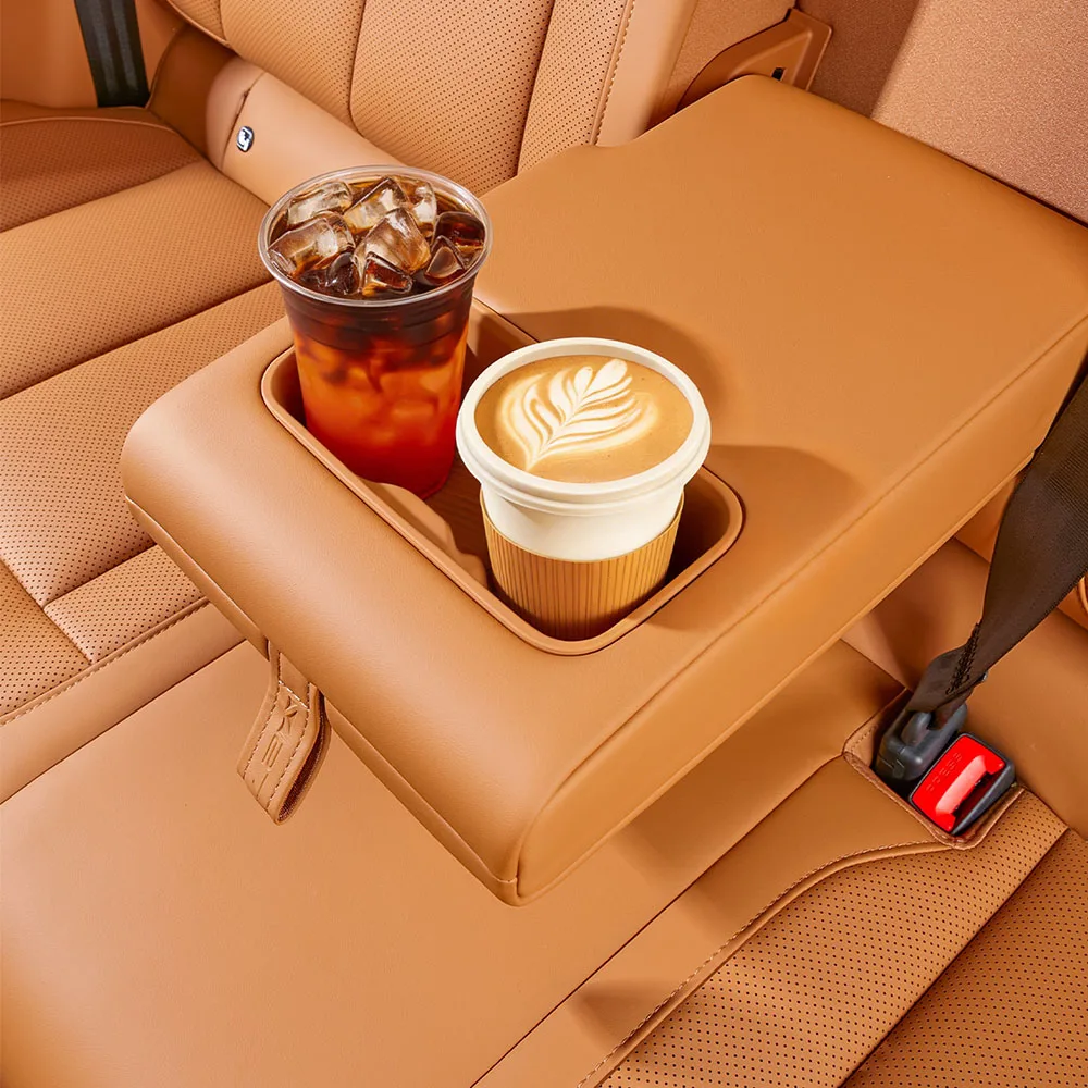 Rear Armrest Cup Cushion Automotive Modification Parts For Chery iCAR V27 Silicone Cup Cover Waterproof And Stain-resistant
