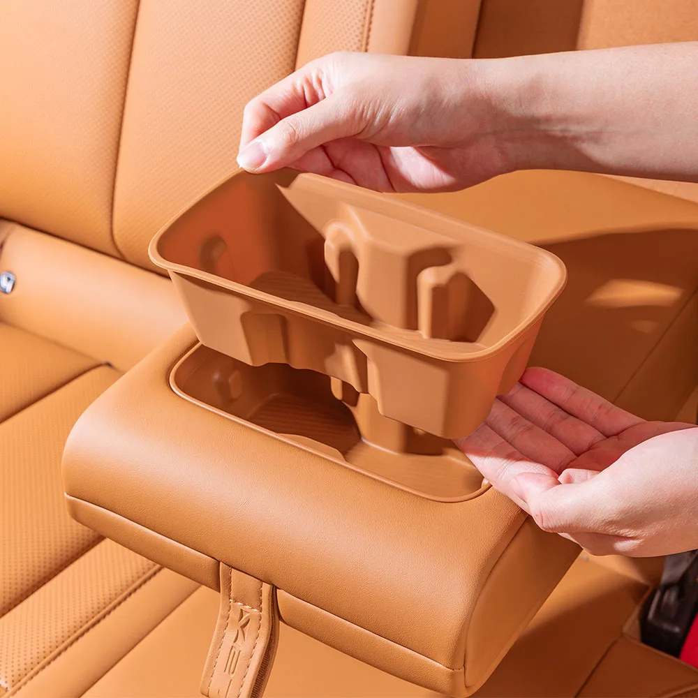 Rear Armrest Cup Cushion Automotive Modification Parts For Chery iCAR V27 Silicone Cup Cover Waterproof And Stain-resistant