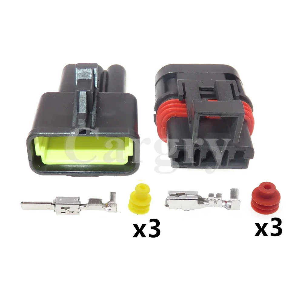 1 Set 3P 15300003 12040977 Automobile Electric Wire Socket AC Assembly Car Waterproof Connector Auto Modification Plug