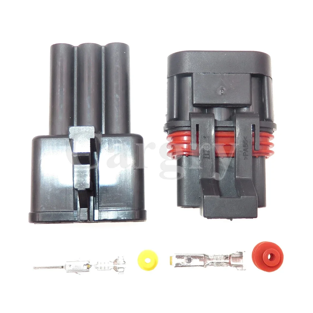 1 Set 3P 15300003 12040977 Automobile Electric Wire Socket AC Assembly Car Waterproof Connector Auto Modification Plug