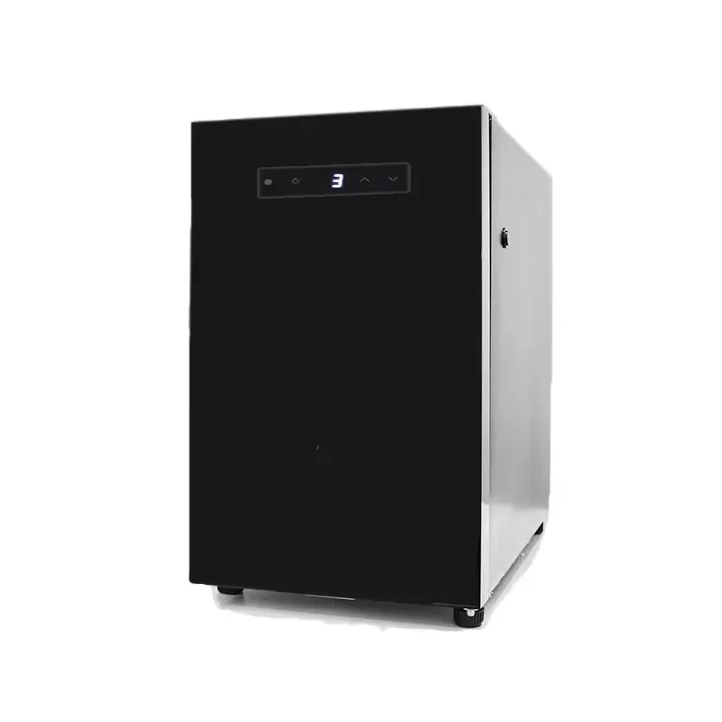 Mini Portable Glass Door Milk Cooler Refrigerator with Touch LED Control for Coffee Maker Keep Fresh Compact Design Touch LED