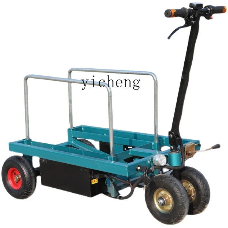 folding tile electric flat truck hand push four wheel cart truck