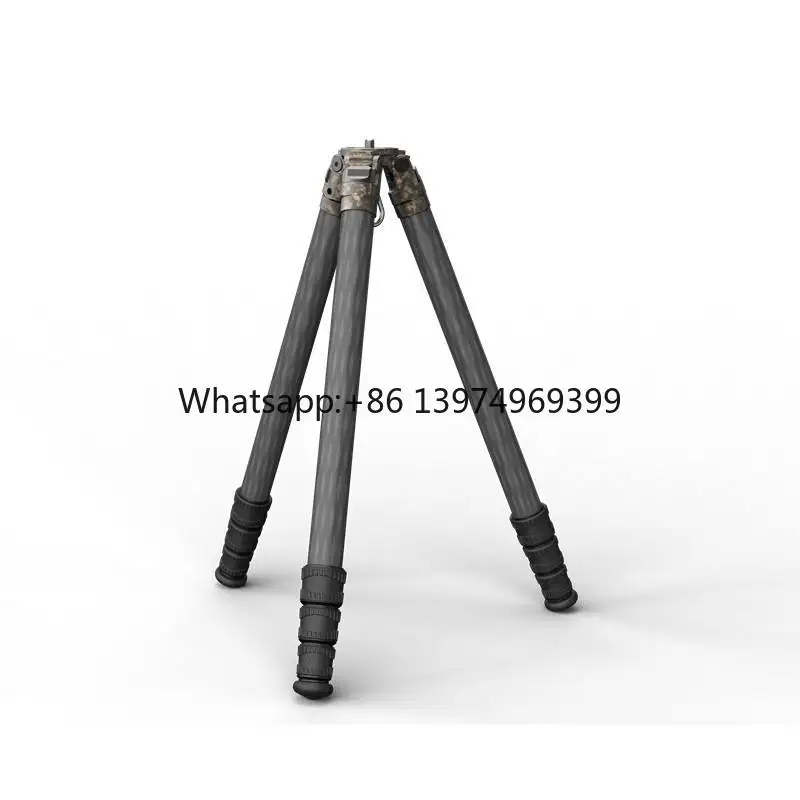 OBO V284D Carbon Fiber Tactical Travel Tripod Twist Lock Lightweight 4-Section Design for Phone/Video Camera 17KG Load Capacity