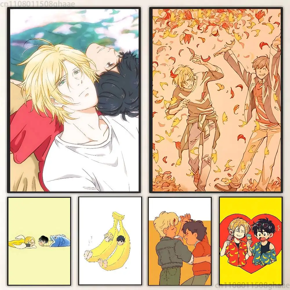 Banana Fish Ash Lynx  Classic Wall Art, Canvas Print Poster, Suitable for Home, Living Room, Room Decoration Painting