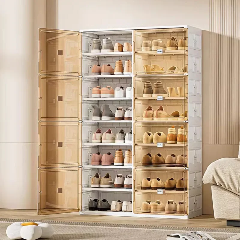 Lounge Clear Shoe Cabinet Decoration Beauty Large Size Rectangle European Hotel Trendy Shoe Shelf Safe Gabinete Unique Furniture