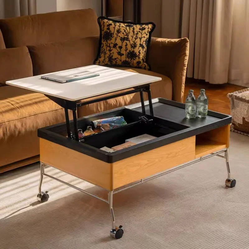 Adjustable Living Room Coffee Table Bedroom Decoration Modern Designer Coffee Table Aesthetic Moving Meubles Home Furniture