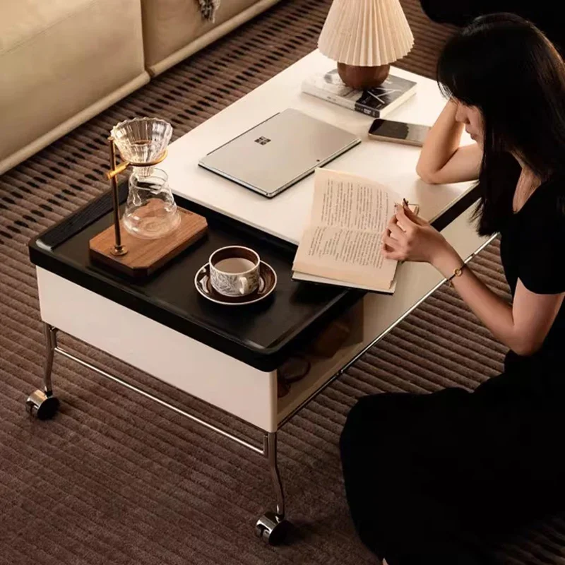 Adjustable Living Room Coffee Table Bedroom Decoration Modern Designer Coffee Table Aesthetic Moving Meubles Home Furniture