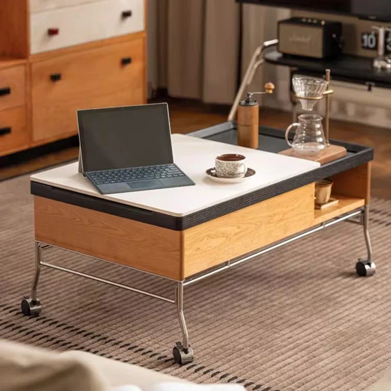 Adjustable Living Room Coffee Table Bedroom Decoration Modern Designer Coffee Table Aesthetic Moving Meubles Home Furniture