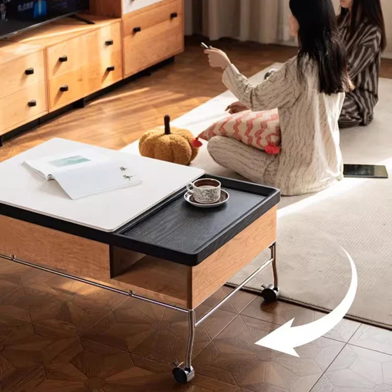 Adjustable Living Room Coffee Table Bedroom Decoration Modern Designer Coffee Table Aesthetic Moving Meubles Home Furniture