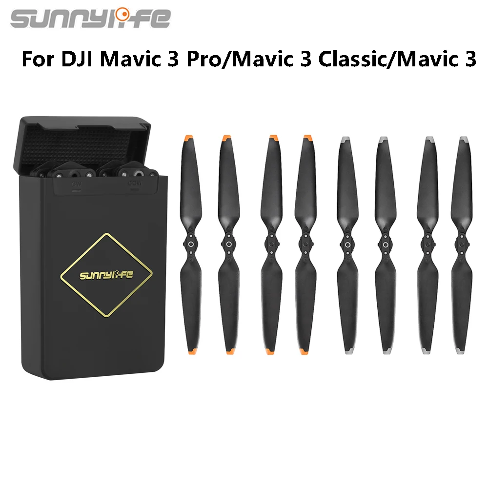 Sunnylife Propeller for DJI Mavic 3 Pro/Mavic 3 Classic Quick Release Foldable Blade Light Weight Screw Wing Replacement Parts