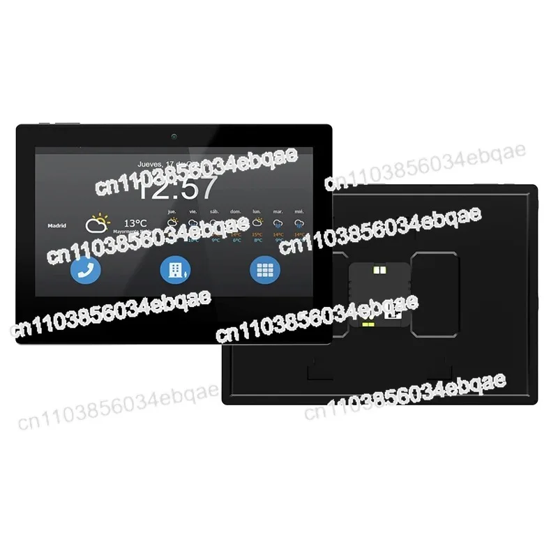 Smart Home Flush Mount 10 Inch Plastic Case PoE RS485 Android Touchscreen Control Wall Panel