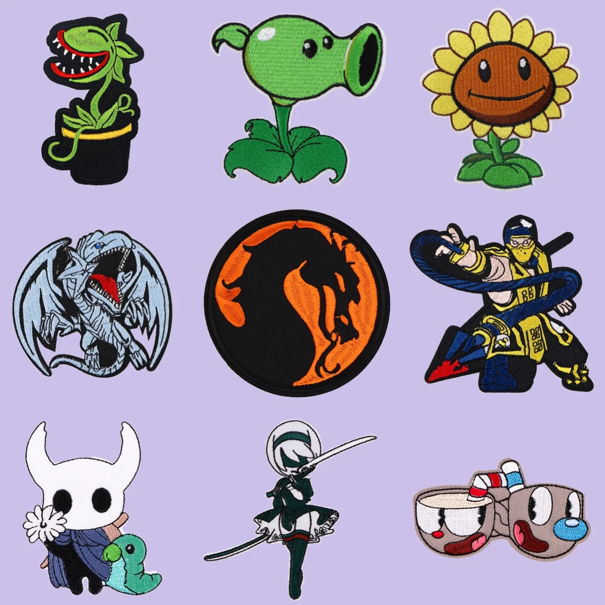 Game Character Embroidered Patch for Clothing Jackets Thermoadhesive Patch DIY Iron on Patch Applique Sticker Accessories