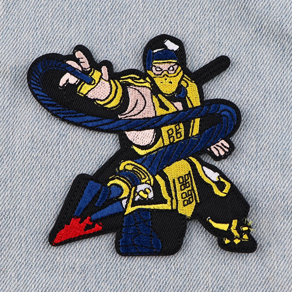 Game Character Embroidered Patch for Clothing Jackets Thermoadhesive Patch DIY Iron on Patch Applique Sticker Accessories