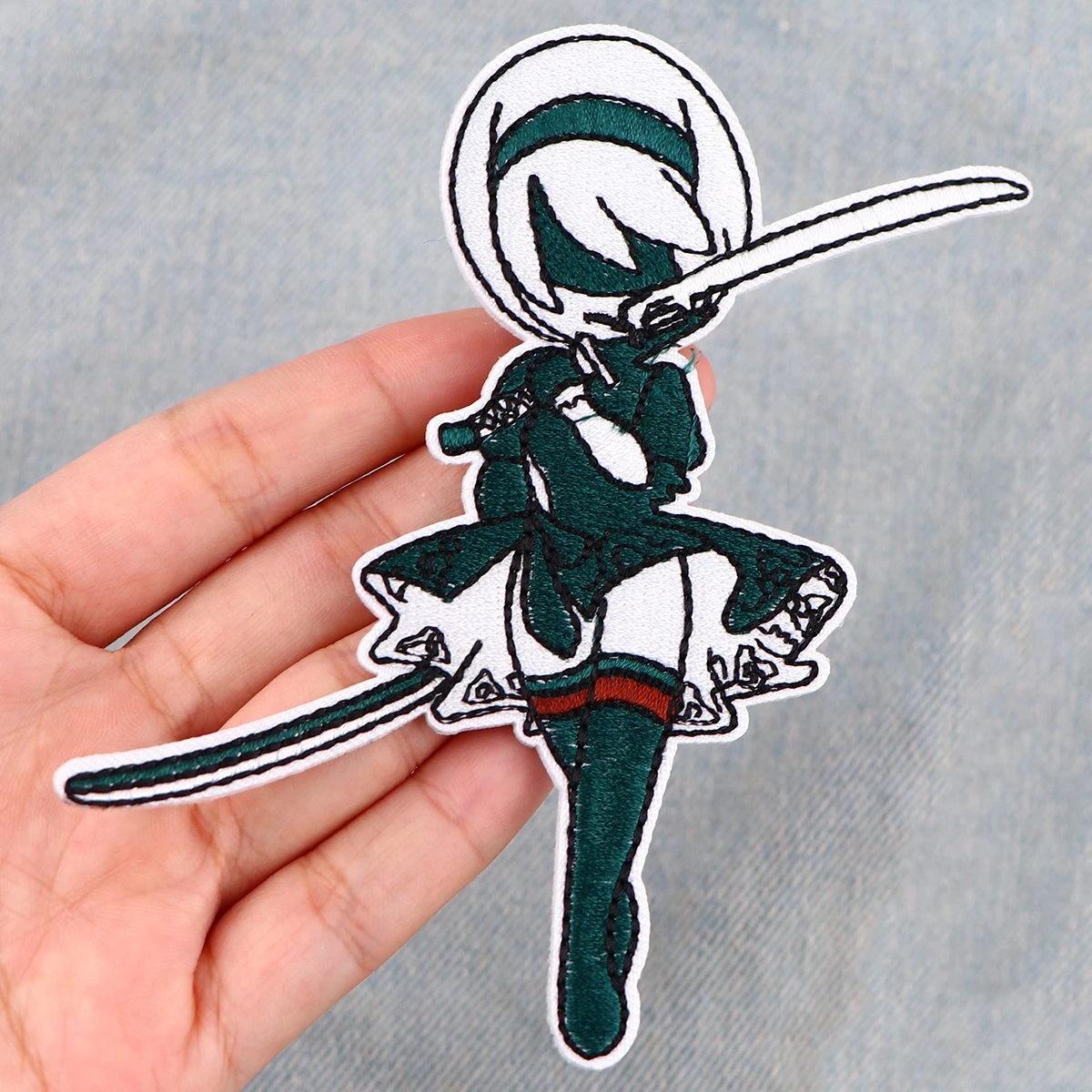 Game Character Embroidered Patch for Clothing Jackets Thermoadhesive Patch DIY Iron on Patch Applique Sticker Accessories