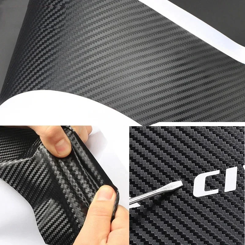 Self‑Adhesive Carbon Fiber Door Sill Sticker Protector For 500L Punto Panda Stilo 500X Bravo Tipo Anti‑Scratch Car Interior Acce
