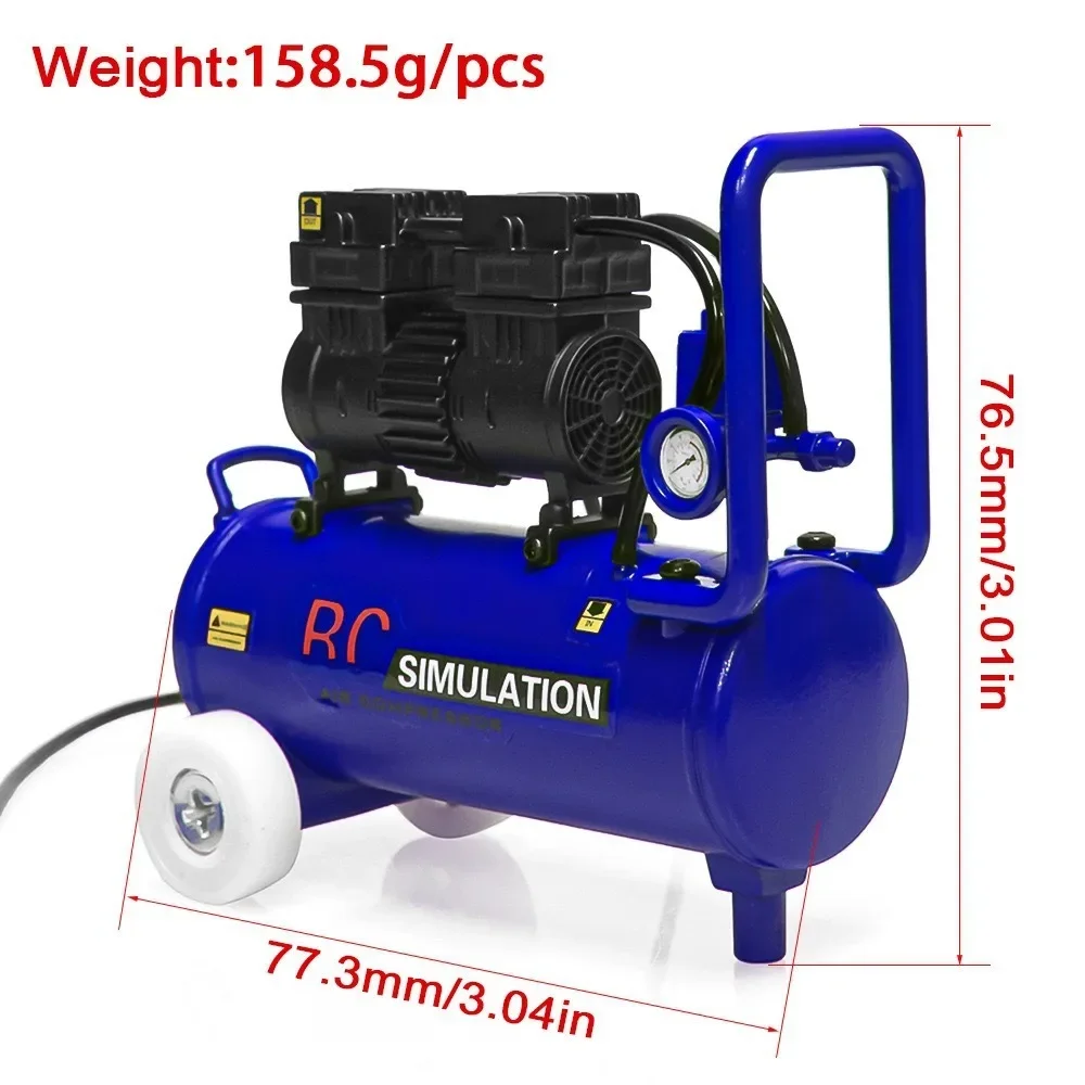 1/10 RC Crawler Simulated Air Compressor Mini Decorative Accessories Fit TRX4 SCX10 MK07 5811 MJX CROSS Off-road Car