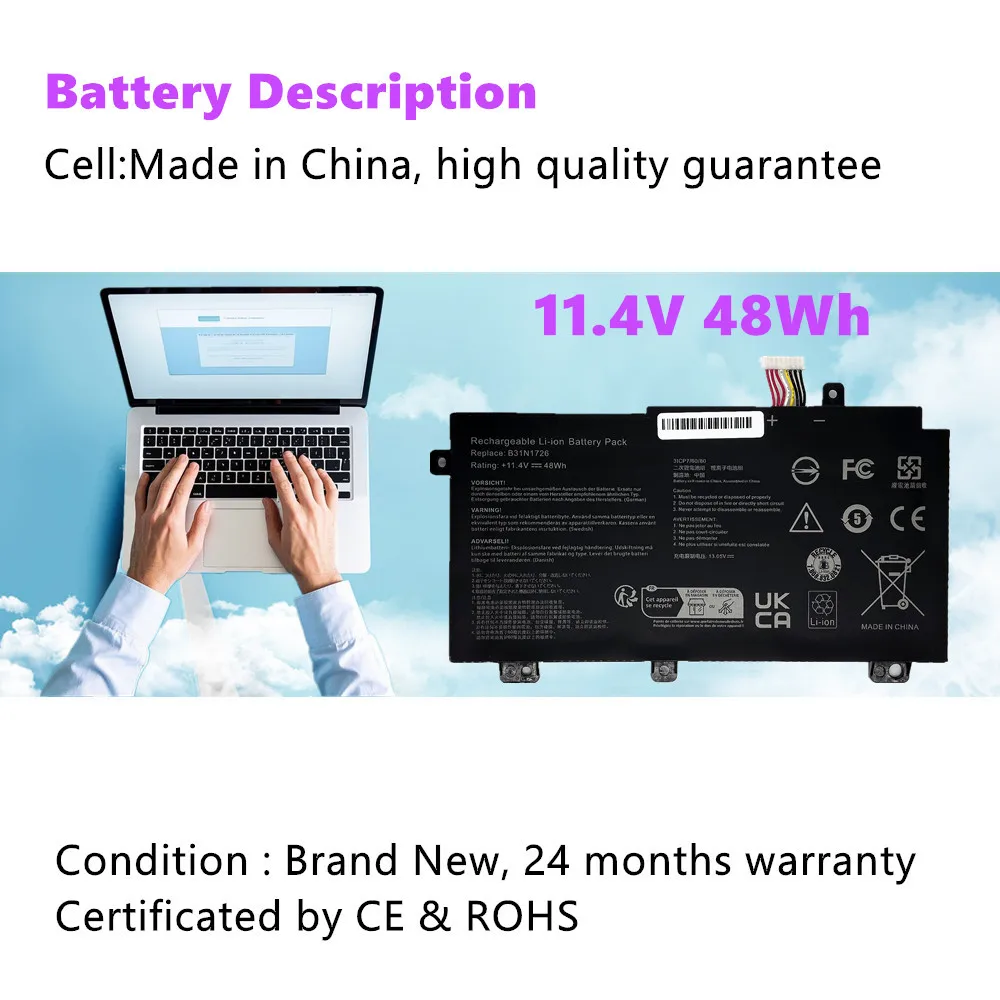 B31BnEH Laptop battery For Asus TUF Gaming A15 FA506 FA506IU B31Bn91 A17 FA706 FA706IU A41LK9H