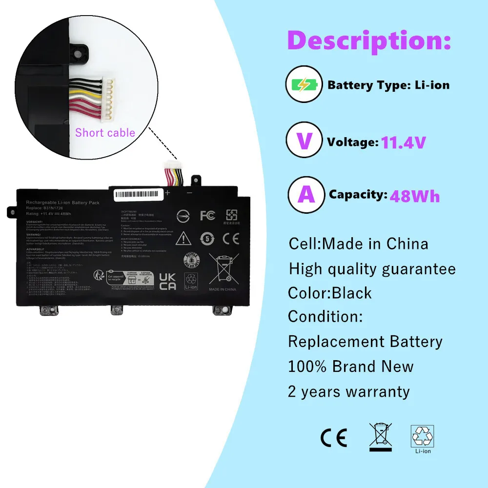 B31BnEH Laptop battery For Asus TUF Gaming A15 FA506 FA506IU B31Bn91 A17 FA706 FA706IU A41LK9H