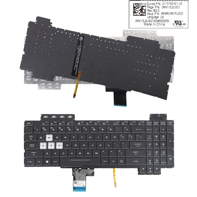 US RGB Backlit keyboard for Asus TUF Gaming FX505 FX505G FX505D FX505GD FX505GE FX505GM FX505DY FX505DV fx505dt FX86 US laptop