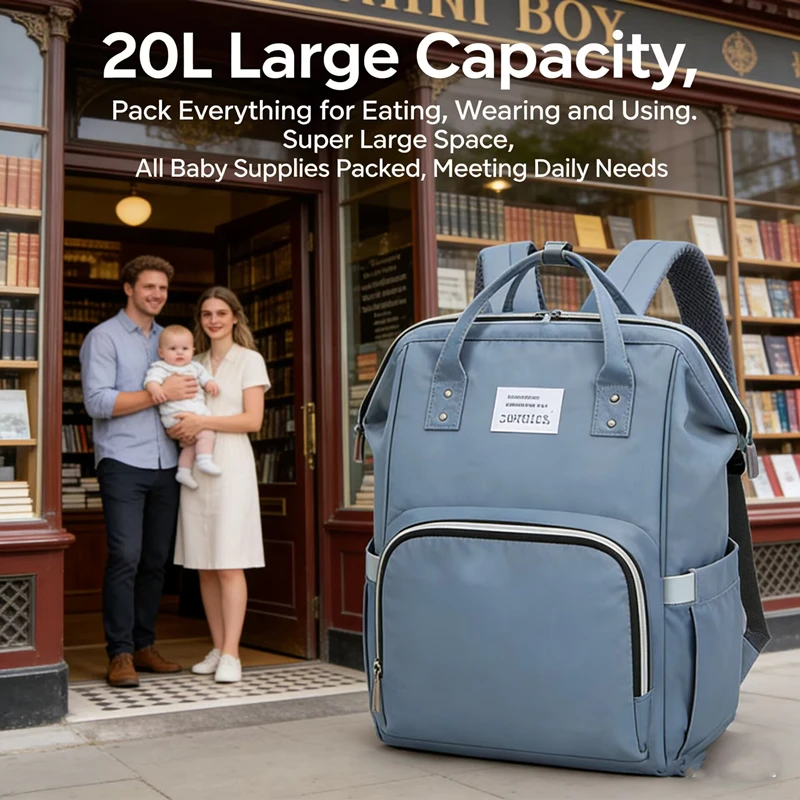 Storage Portable Baby Diaper Backpack Mommy Maternity Bag Waterproof Outdoor Travel Nappy Bags for Mom Baby Nursing Backpacks