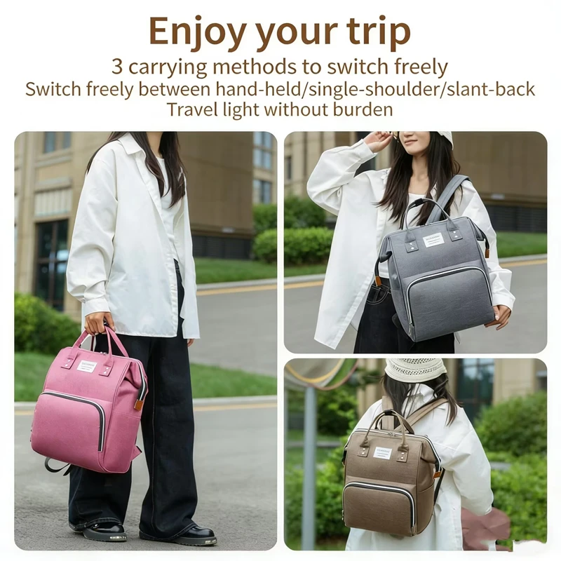 Storage Portable Baby Diaper Backpack Mommy Maternity Bag Waterproof Outdoor Travel Nappy Bags for Mom Baby Nursing Backpacks