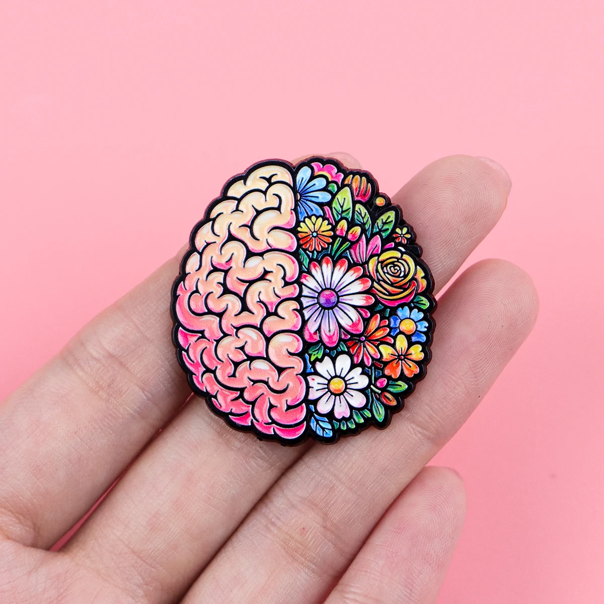 Brain Enamel Pin Medical Brooch Lapel Pins Badge on Backpack Clothing Accessories Fashion Jewelry Doctor Nurse Gifts