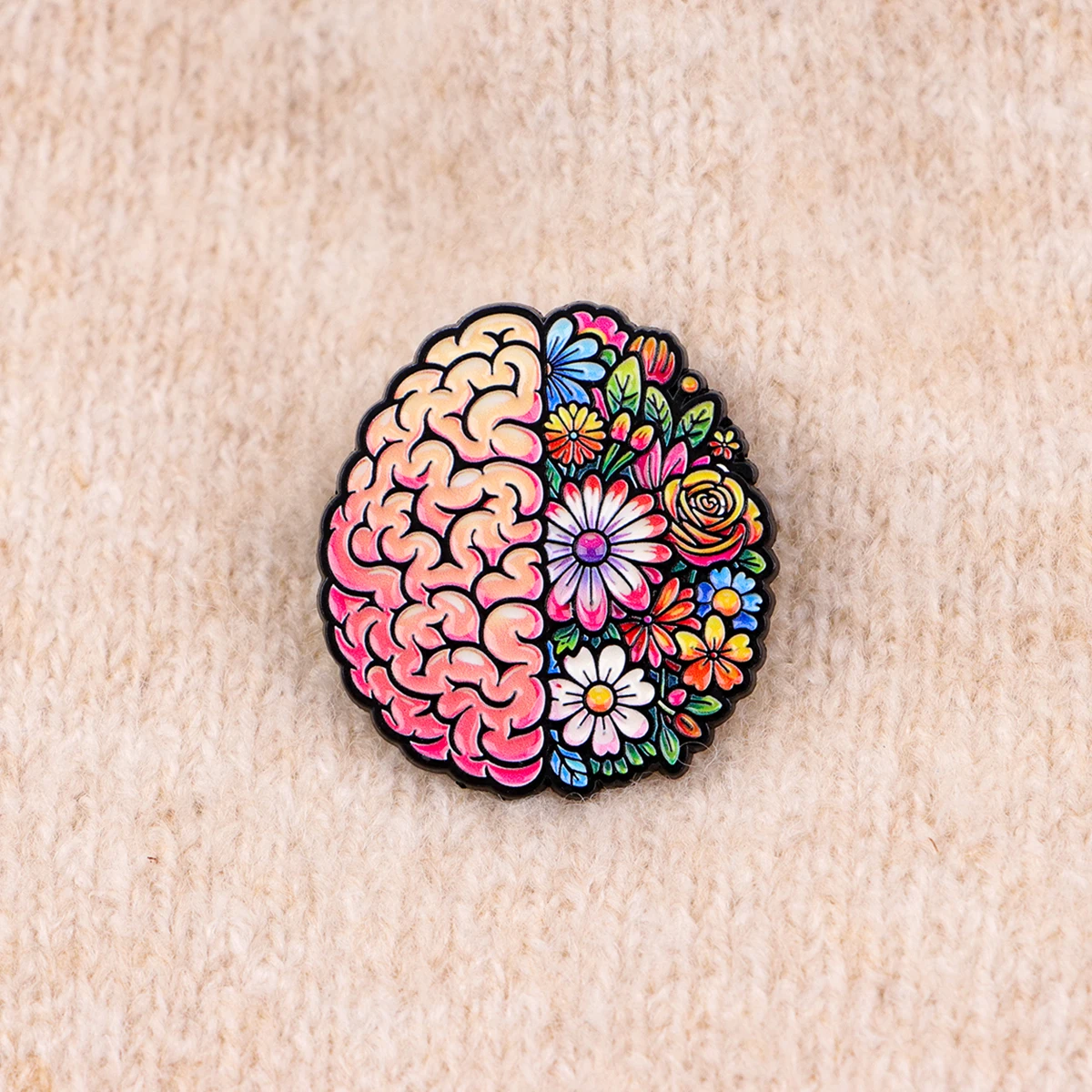 Brain Enamel Pin Medical Brooch Lapel Pins Badge on Backpack Clothing Accessories Fashion Jewelry Doctor Nurse Gifts