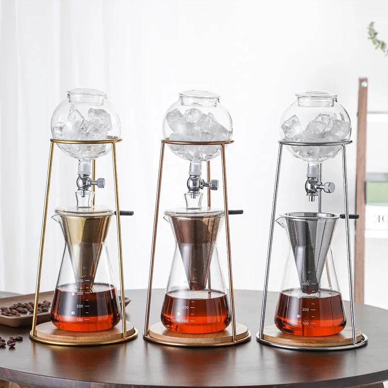 Coffee Maker Holder Set Home Hydraulic Hand Brewer Cold Brew Drip Pot