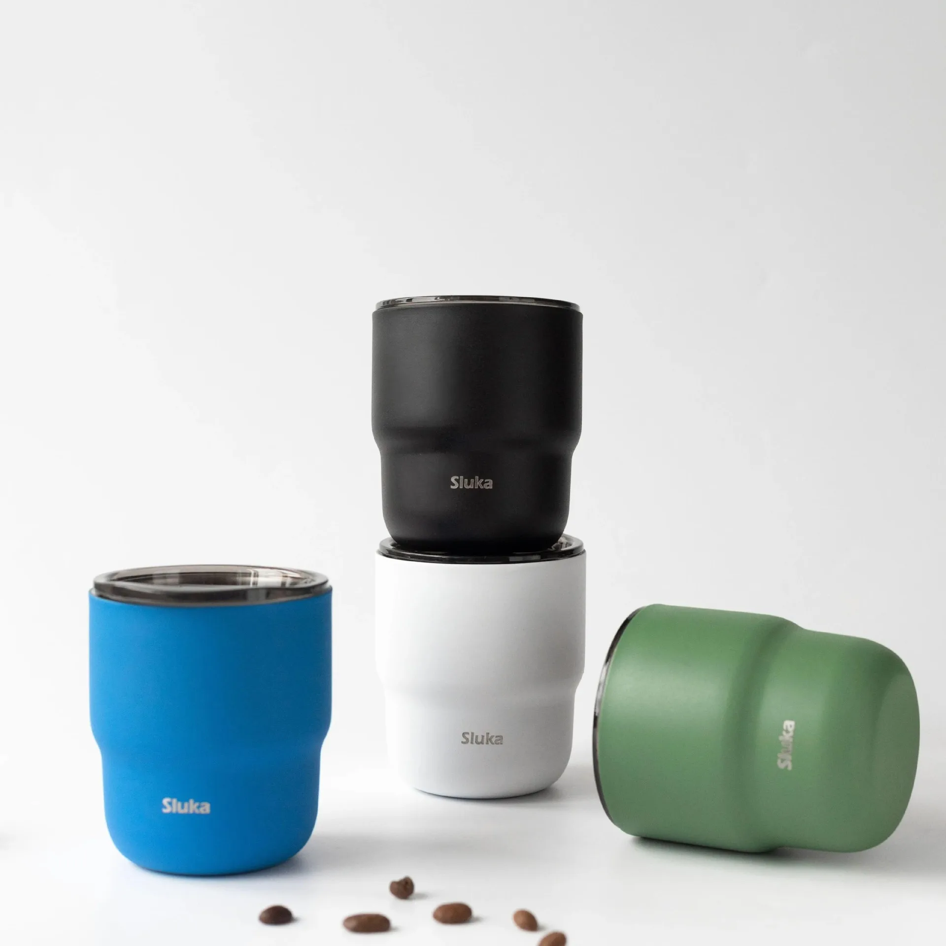 304 Stainless Steel Vacuum Tumbler, Portable Travel Mug for Hot & Cold Beverages - 255ml Travel, Coffee, Party Cup in 4 Colors