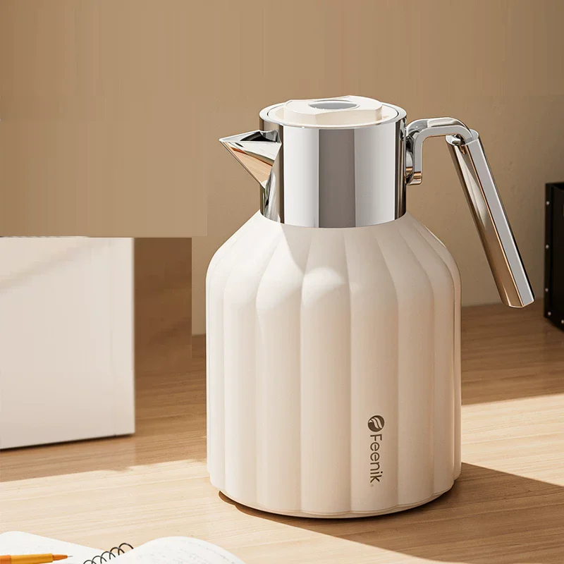 Fashion Thermos Flask Thermos Water Coffee Bottle Glass Inner Container Coffee Cup Mug Teapot Heat Cold Preservation