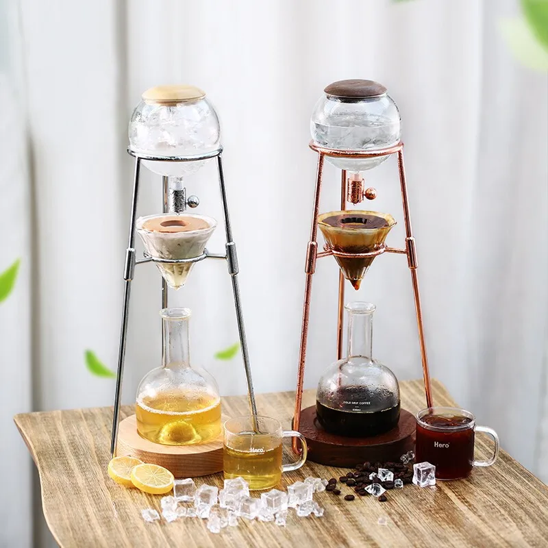 Household ice drip pot, ice brew coffee pot, coffee machine, ice brew drip type cold brew pot