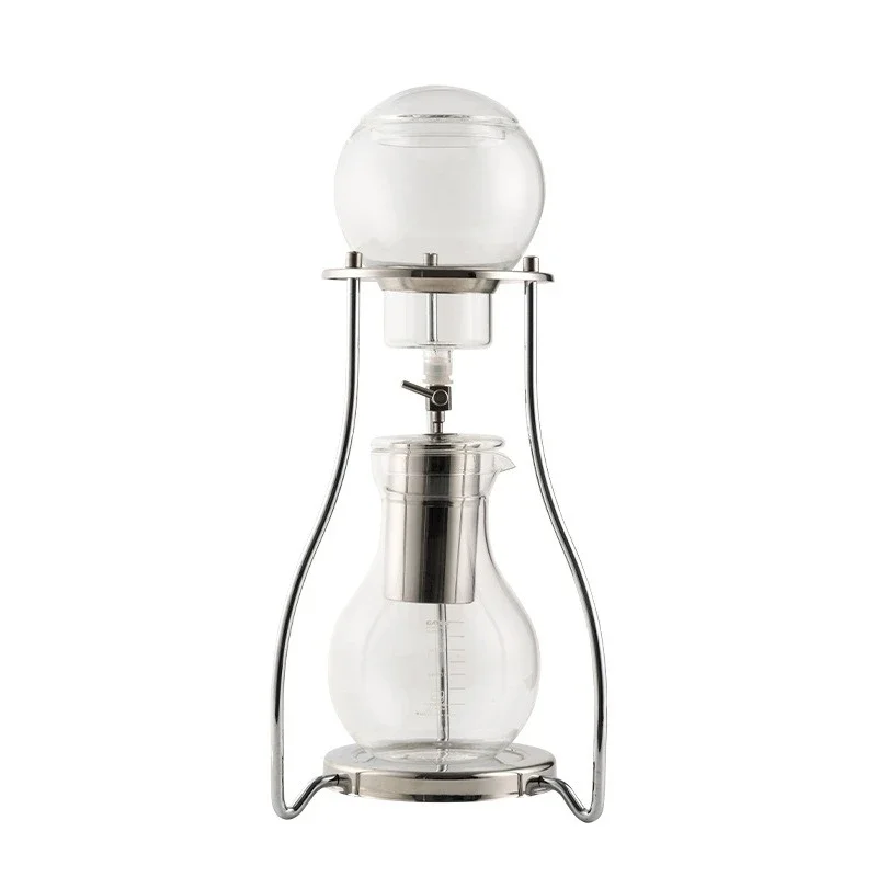 S-type creative iced drip coffee pot iced fresh brew coffee pot household commercial glass drip cold brew coffee machine