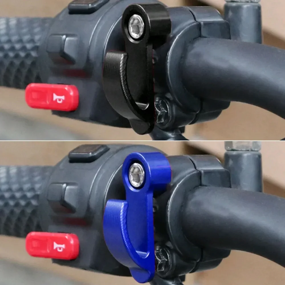 1pc Motorcycle Handle CNC Aluminium Alloy Single Hole Hook Parts Bike Electric Scooter Moped Carry Hook Holder for Helmet Bag