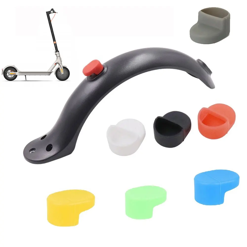 1x Electric Scooter Rear Fender Silicone Hook Cover for Xiaomi M365 Pro M365 Back Mudguard Shield Scooter Accessories