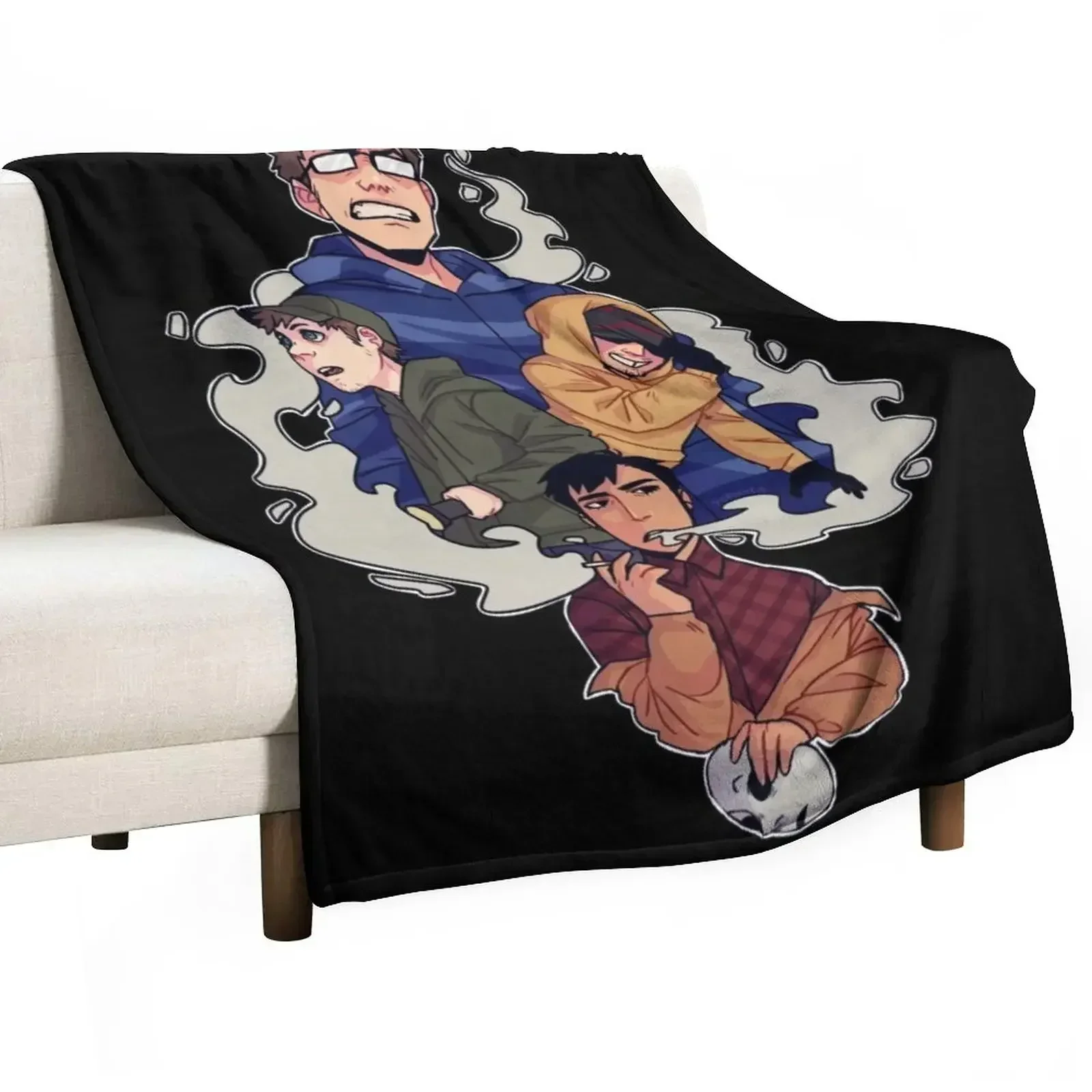 marble hornets Throw Blanket Retros Flannel Blankets Sofas Of Decoration For Sofa Thin Bed Bed covers Blankets