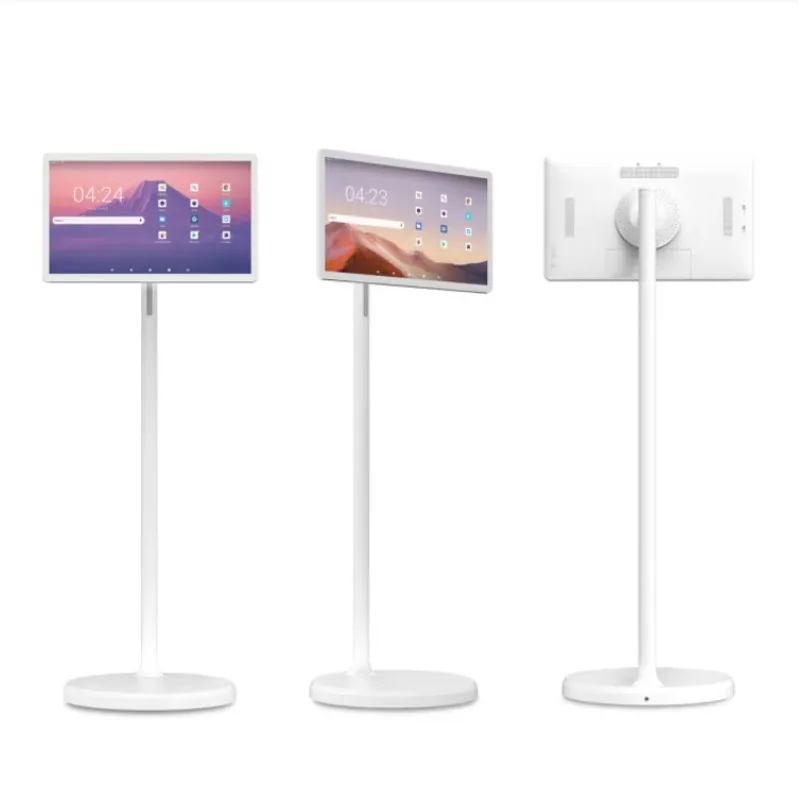 OEM Tablet PC 1080P Remote Control Touch Screen 32 Inch LCD White Android 12 Smart TV Movable Interactive  Screen