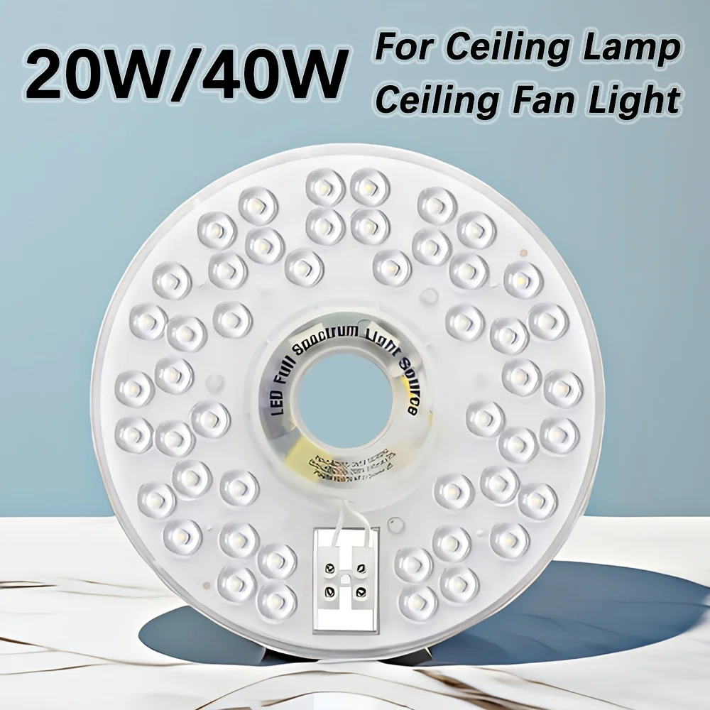 LED Panel Lights 85V-265V Ceiling Light LED Module 20W 40W Round Replacement LED Retrofit Light Board For Indoor Ceiling Lamps