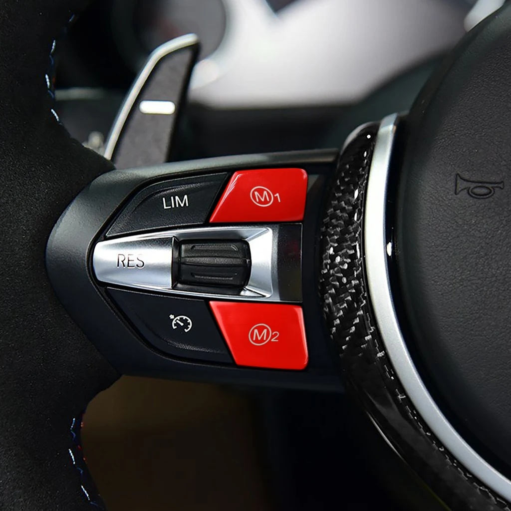 For BMW 1 2 3 4 5 6 Series M3 M4 M5 M6 X5M X6M F80 F82 F83F10 F06 F15 F16 Sport Car Steering Wheel M1 M2 Replace Switch Button