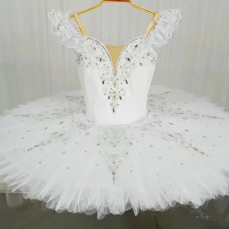 White Swan Lake Children's Tutu Ballet Skirt Fairy Performance Dress Professional Girls Ballet Tutus Adults Women Balerina Wear